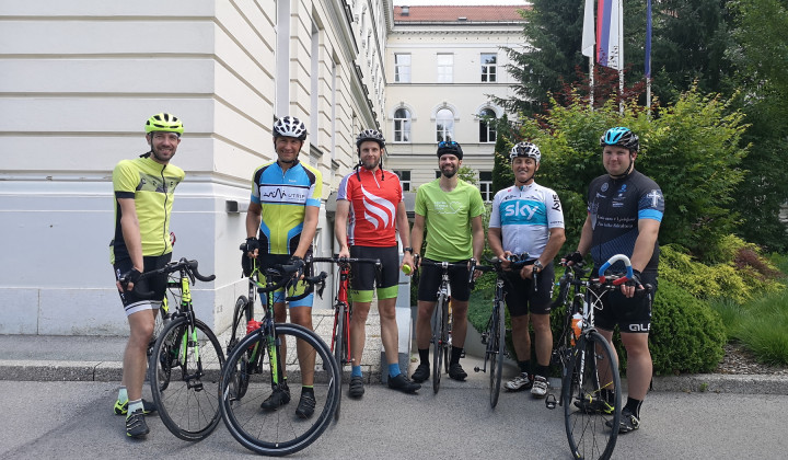 Ekipa kolesarskega podviga 2020 (foto: Rok Mihevc)