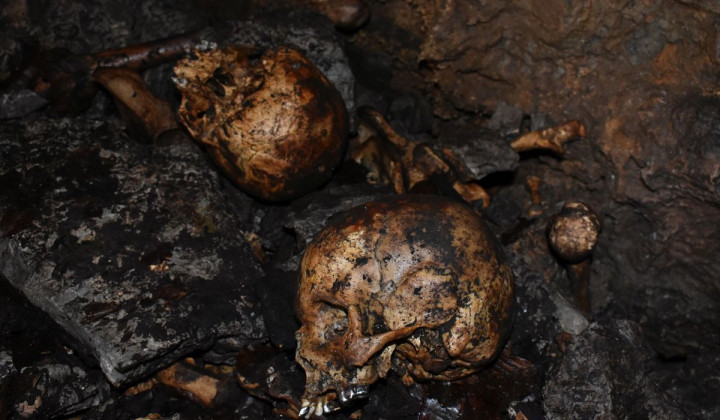 Človeški posmrtni ostanki v Kočevskem rogu (foto: Uroš Košir)