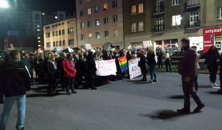 Protesti na Poljskem (foto: Veronika Snoj)
