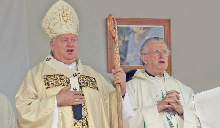 Nadškof Alojz Uran in msgr. Franc Bole (foto: Izidor Šček)