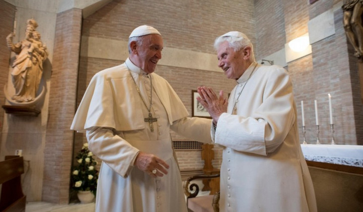 Papeža skupaj (foto: agenzia SIR)