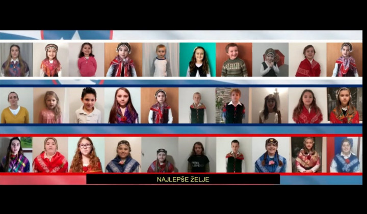Otroci Rožmanove šole (foto: posnetek zaslona)
