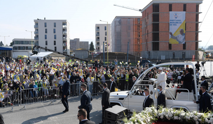 Papež na Slovaškem - bizantinska liturgija (foto: Vatican Media)