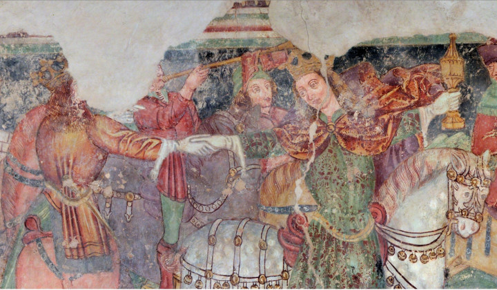Del freske znamneite šole poznogotskega slikarja 'Janeza iz Kastava'  (foto: zvkd)