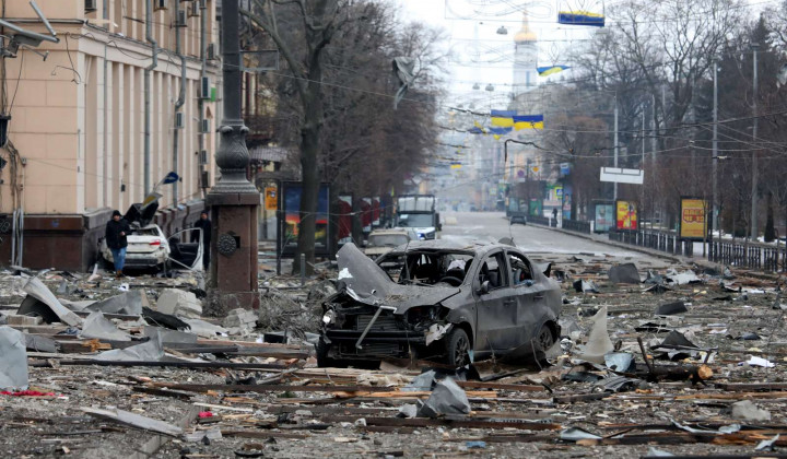 Posledice vojne v Ukrajini (foto: Xinhua /STA)