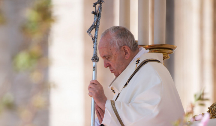 Papež Frančišek na Veliko noč 2022 (foto: Divisione Produzione Fotografica Vatican News)