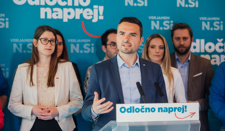 Matej Tonin: 'Za nadaljnji razvoj Slovenije bi bila najboljša desnosredinska vlada.' (foto: NSi)