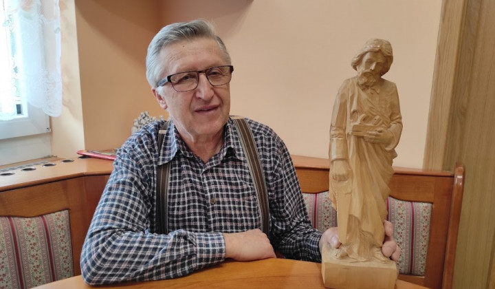 Mizarski mojster Janko Jurkovnik: »Sv. Jožef je moj varuh!« (foto: Robert Božič)