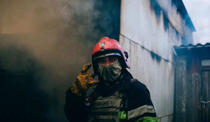 Zahvala gasilcem: Telegram Zelenskiy / Official (foto: Julija Kočetova, Mistislav Černov)
