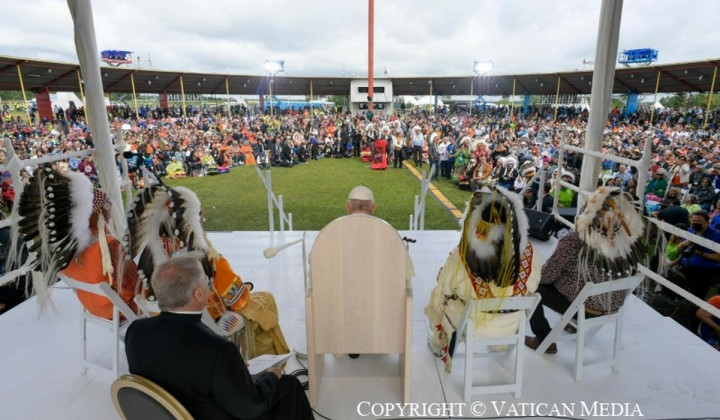 Prizorišče prvega papeževega srečanja s staroselci v Kanadi (foto: Sveti sedež)