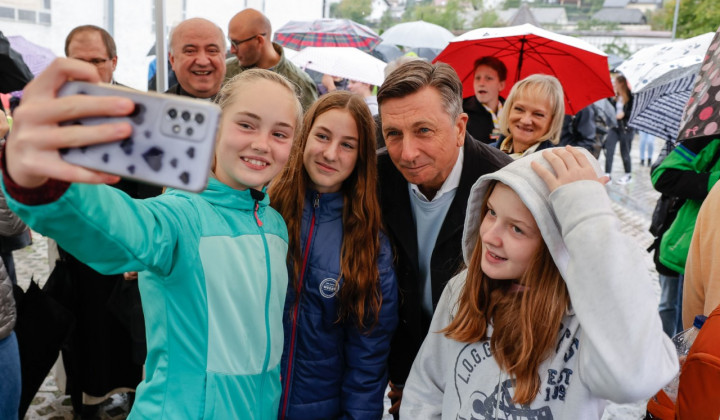 Predsednik Pahor na Stični mladih (foto: Nebojša Tejić/STA )