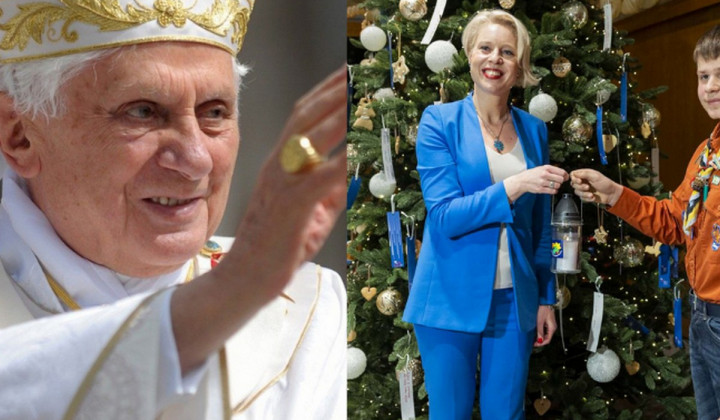 Urški, podjetnikom, zdravnikom in vsakemu od nas priporočam, da preberemo okrožnico Benedikta XVI. (foto: STA / Vatikan Media)