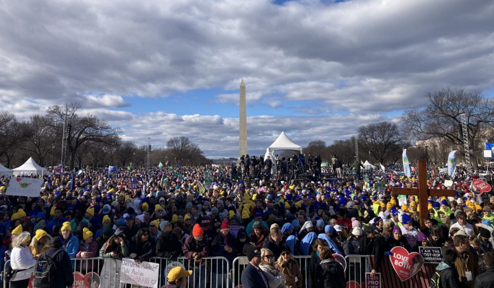 Več deset tisoč ljudi na Pohodu za življenje v Washingtonu (foto: Twitter March for Life)