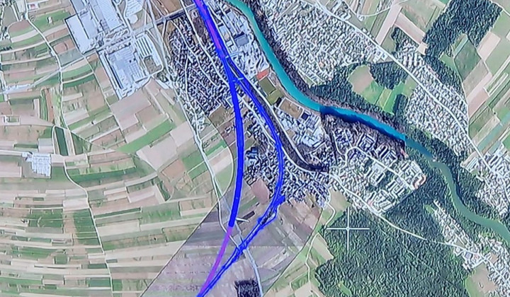 Načrtovana trasa čez Orehek (foto: FB podžupana Janeza Černeta)