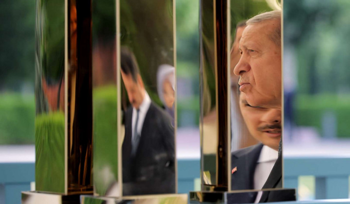 Turški predsednik Erdogan (foto: Daniel Novakovič / STA )