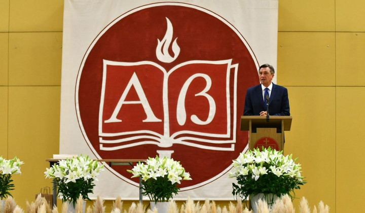 Slavnostni govornik nekdanji predsednik Borut Pahor (foto: Zavod sv. Stanislava)