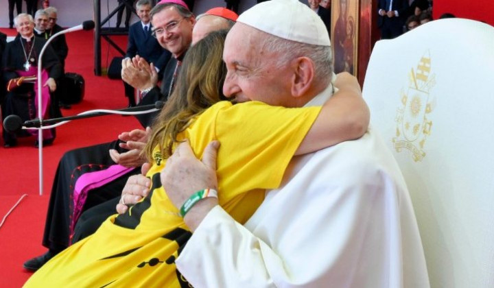 Papež med SDM v Lizboni (foto: Vatican Media)