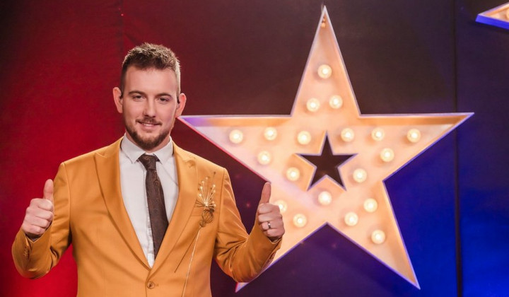 Domen Kljun, zmagovalec šova Slovenija ima talent (foto: POP TV)