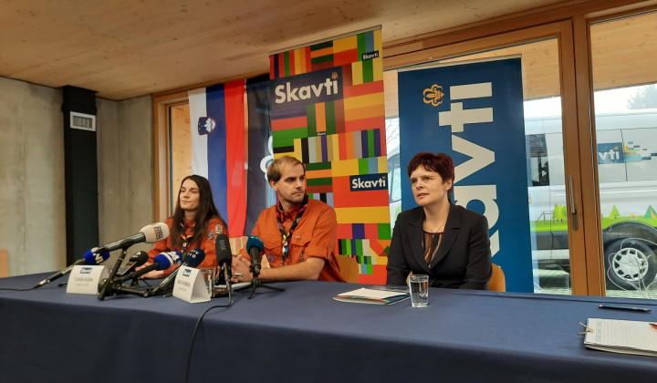 Tiskovna konferenca Slovenskih katoliških skavtinj in skavtov (foto: Marjana Debevec)