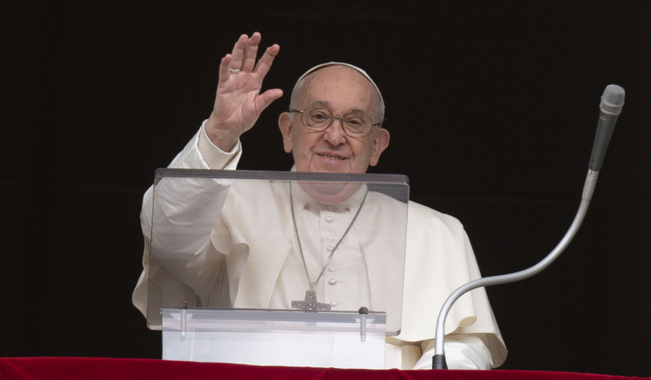 Papež Frančišek na velikonočni ponedeljek (foto: Vatican Media)