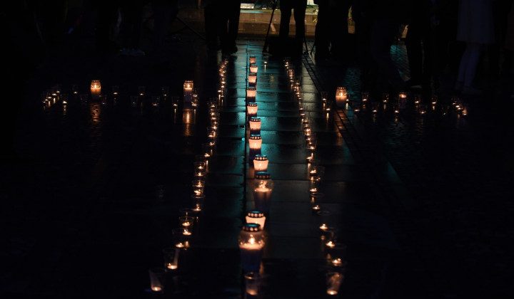 Trg republike, slovesnost v spomin na žrtve komunističnega nasilja (foto: Tatjana Splichal)