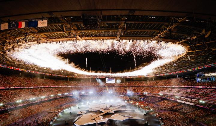 Francija, Pariz.Poletne olimpijske igre 2024 v Parizu.Sklepna slovesnost olimpijskih iger. (foto: Anze Malovrh/STA)