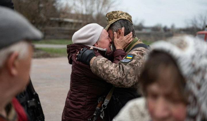 Odhod ukrajinskega vojaka (foto: pexels)