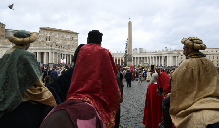 Trije kralji (foto: Vatican media)