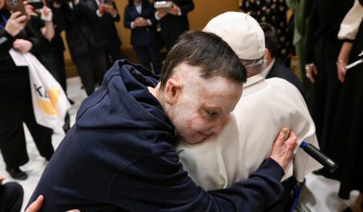 9-letni Roman Oleksiv (foto: Vatican Media)