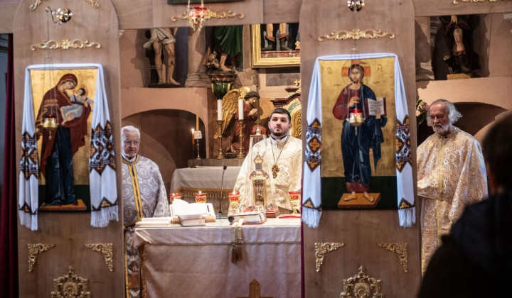 Alojzij Slavko Snoj, Ivan Skalivsky, Mihajlo Jozafat Hardi (foto: Rok Mihevc)