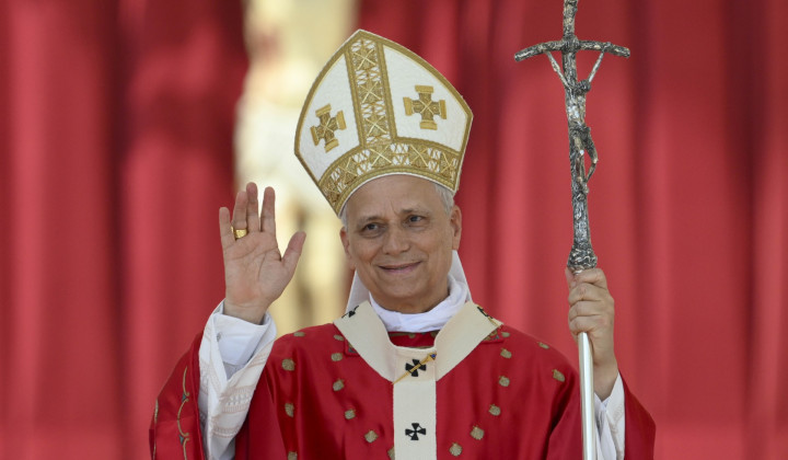 Papež Leon XIV. med sveto mašo na Trgu sv. Petra Papež Leon XIV. med sveto mašo na Trgu sv. Petra (foto: Vatican media)