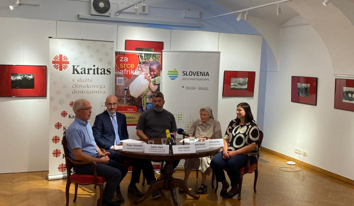 Udeleženci današnje tiskovne konference (foto: Ema Pestotnik)