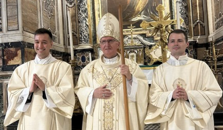 Diakonsko posvečenje Gregorja Capudra (foto: Nadškofija Ljubljana)
