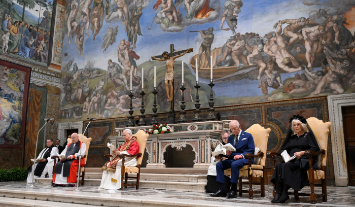 Ekumenska molitev v Sikstinski kapeli (foto: Vatican Media)