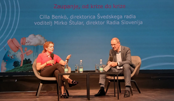 Direktorica Cilla Benkö in direktor Mirko Štular. Direktorica Cilla Benkö in direktor Mirko Štular. (foto: Tadej Sadar, Radio Ognjišče)