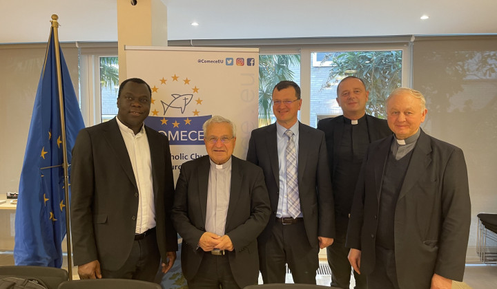 Dr. Roman Globokar na zasedanju Komisije za etiko pri Comece (foto: Osebni arhiv)