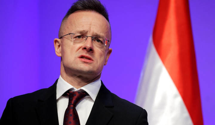 Madžarski zunanji minister Peter Szijjarto (foto: Daniel Novakovič/STA)