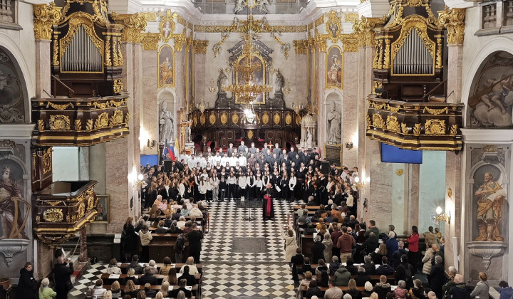 Jubilejni koncert cerkvenih glasbenikov v ljubljanski stolnici (foto: Jurij Dobravec)