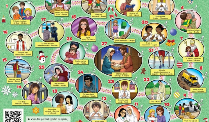 Adventni koledar misijonskega središča Slovenije (foto: Misijonsko središče Slovenije)