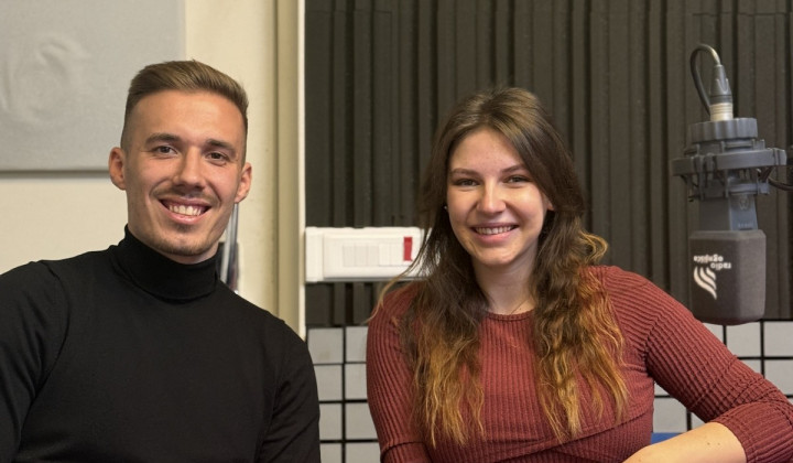 Janez Marinko in Zala Klopčič (foto: Jernej Dragar)