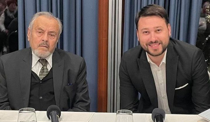 dr. Ernest Petrič in Nejc Krevs (foto: ARO)