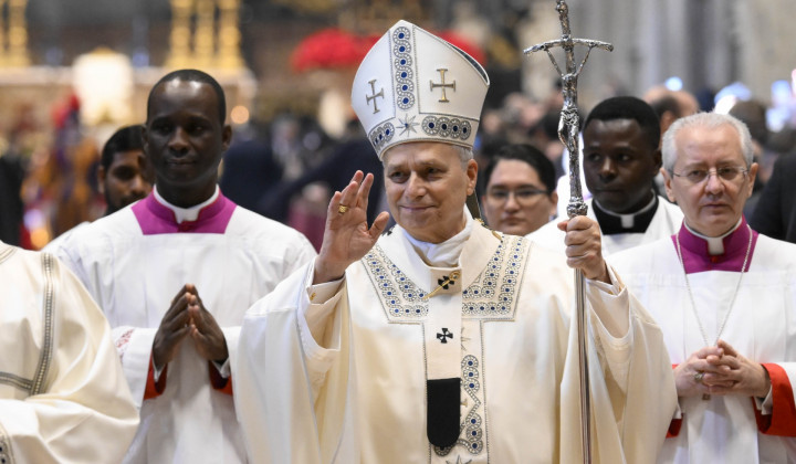 Papež med dopoldansko sveto mašo v baziliki sv. Petra (foto: Vatican media)
