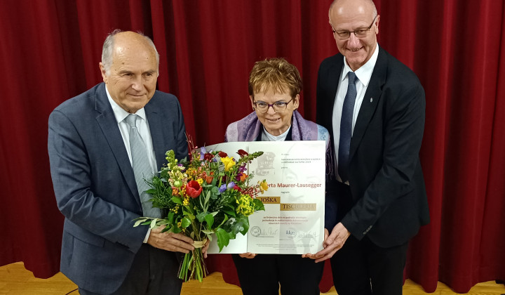 Prejemnica 47. Tischlerjeve nagrade Herta Maurer-Lausegger (foto: Matjaž Merljak)