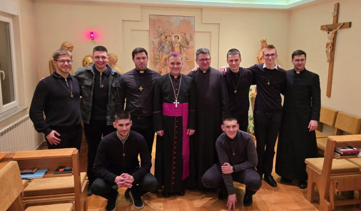 Škof Andrej Saje pri salezijancih v Zagrebu (foto: Andrej Saje)