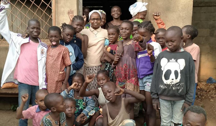 Otroci na misijonu v mesta Bangui (foto: s. Vesna Hiti)