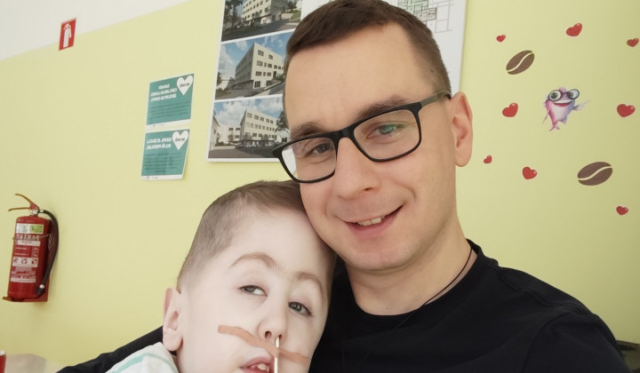 Dušan Poslek s sinom Klemenom (foto: osebni arhiv družine Poslek)