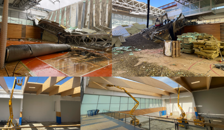 Škoda na telovadnici (foto: Zavod Antona Martina Slomška)