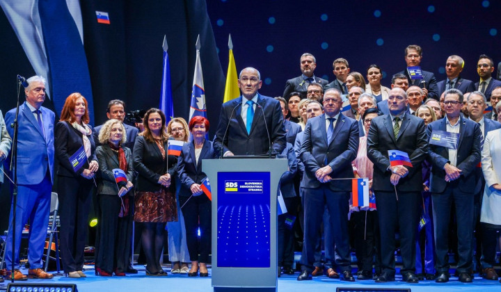 Predvolilna konvencija SDS, Janez Janša (foto: Daniel Novakovič/STA)