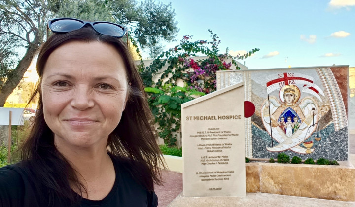 Martina Piskar v hospicu na Malti (foto: Osebni arhiv)