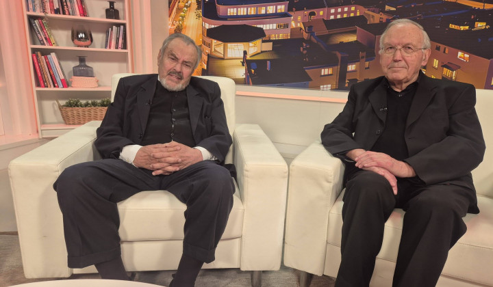 dr. Ernest Petrič in dr. Anton Stres (foto: ARO)